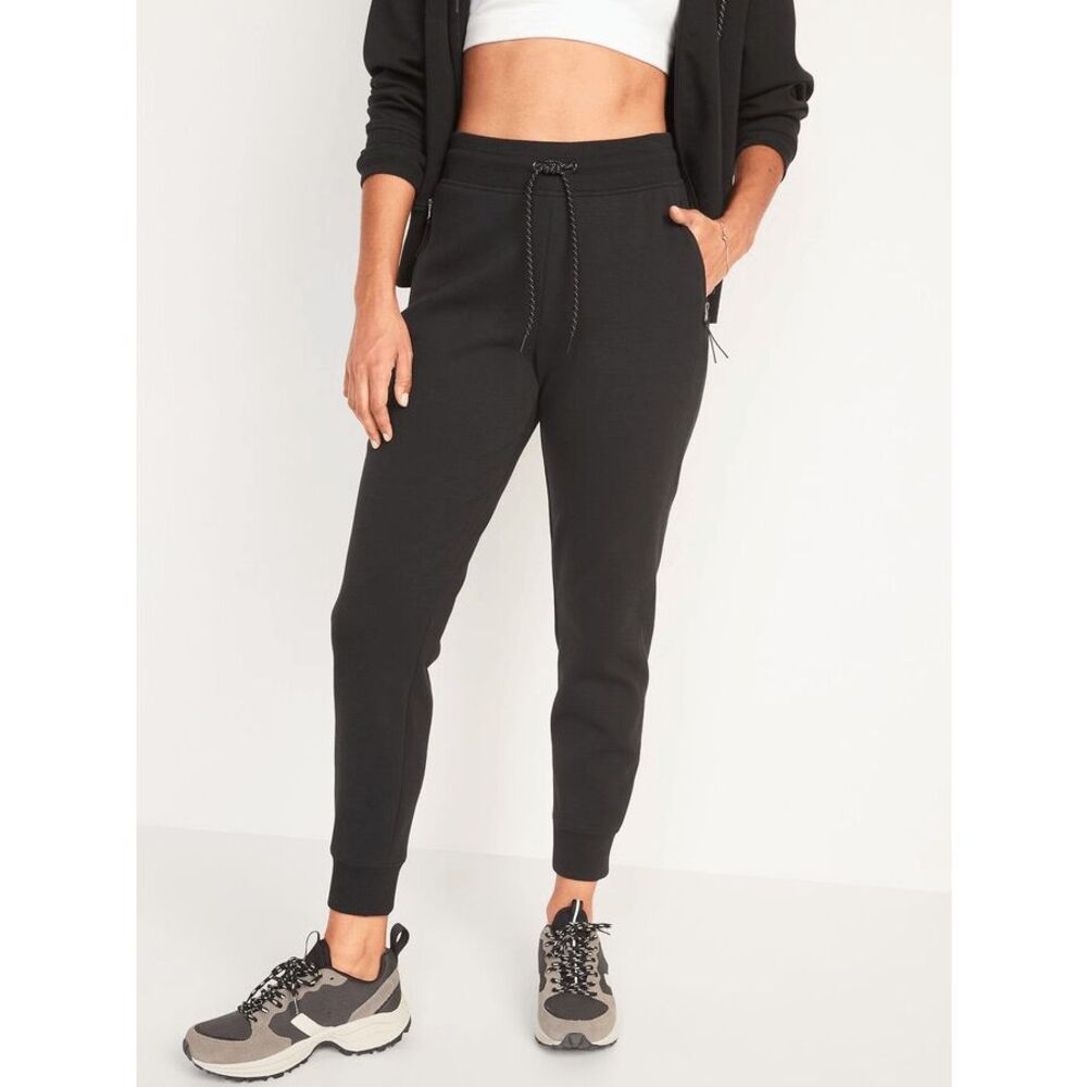 Old Navy Women's Dynamic Fleece High-Waist Jogger Sweatpants - Black Jack S